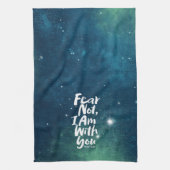 ANGST NICHT, BIN ich mit dir Christlich Gott Jesus Geschirrtuch (Vertikal)