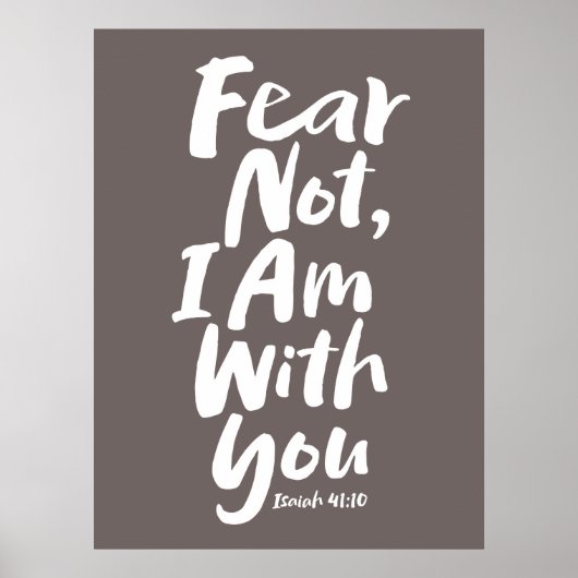 ANGST NICHT, BIN ich mit dir Christlichen Glaube G Poster (Vorne)