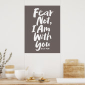 ANGST NICHT, BIN ich mit dir Christlichen Glaube G Poster (Küche)