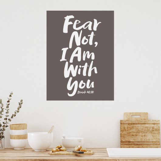 ANGST NICHT, BIN ich mit dir Christlichen Glaube G Poster (Küche)