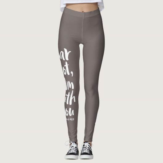 ANGST NICHT, BIN ich mit dir Christlichen Kreuzgot Leggings (Vorderseite)