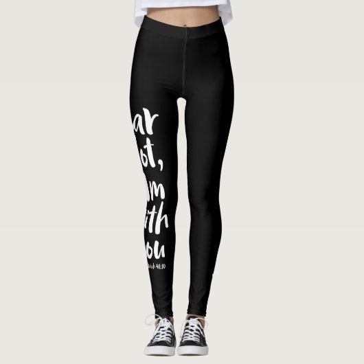 ANGST NICHT, BIN ich mit dir Christlichen Kreuzgot Leggings (Vorderseite)