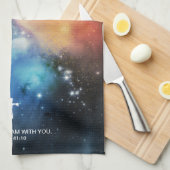 ANGST NICHT, BIN ich mit dir Jesus Gott Jesaja 41: Geschirrtuch (Viertel Falte)