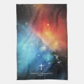 ANGST NICHT, BIN ich mit dir Jesus Gott Jesaja 41: Geschirrtuch (Vertikal)