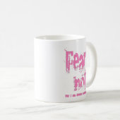 Angst nicht Christlich rosa Grunge Kaffeetasse (VorderseiteRechts)