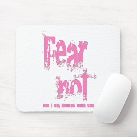 Angst nicht Christlich rosa Grunge Mousepad (Mit Mouse)