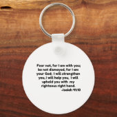 Angst nicht, denn ich bin bei dir; sei nicht bestü schlüsselanhänger (Vorderseite)