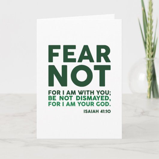 Angst nicht, denn ich bin mit dir karte (Vorderseite)