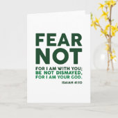 Angst nicht, denn ich bin mit dir karte (Gelbe Blume)