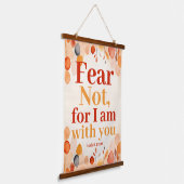 Angst nicht, denn ich bin mit Ihnen Boho Christlic Wandteppich Mit Holzrahmen (Gewinkelt)