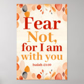 Angst nicht, denn ich bin mit You Boho Christlich  Poster (Vorne)