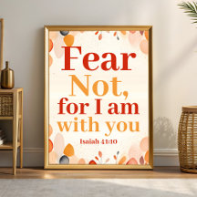 Angst nicht, denn ich bin mit You Boho Christlich 