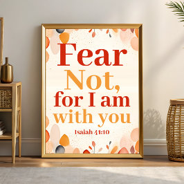 Angst nicht, denn ich bin mit You Boho Christlich Poster