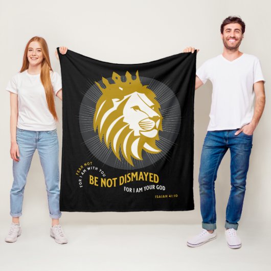 Angst nicht entsetzt Isaiah 41:10 Fleecedecke (Beispiel)