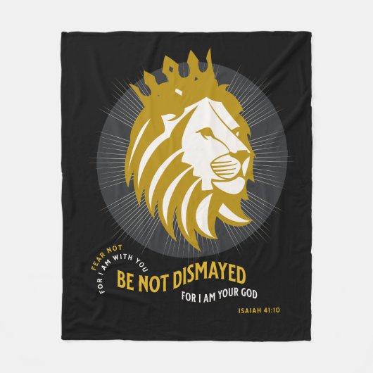 Angst nicht entsetzt Isaiah 41:10 Fleecedecke (Vorderseite)