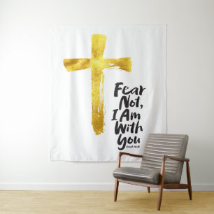 ANGST NICHT, ich bin bei dir - Religious - Isaiah  Wandteppich