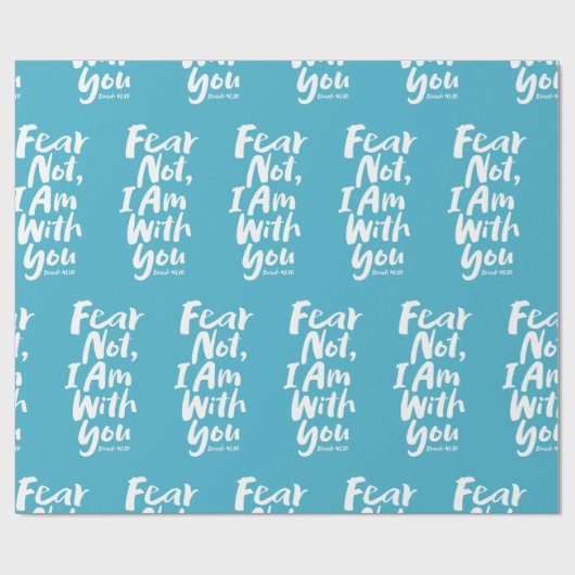 ANGST NICHT, ICH BIN Christlich mit dir - Isaiah 4 Geschenkpapier (Flach)