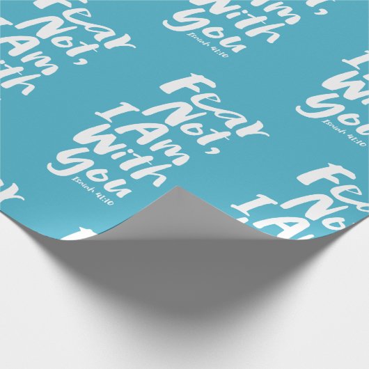 ANGST NICHT, ICH BIN Christlich mit dir - Isaiah 4 Geschenkpapier (Ecke)