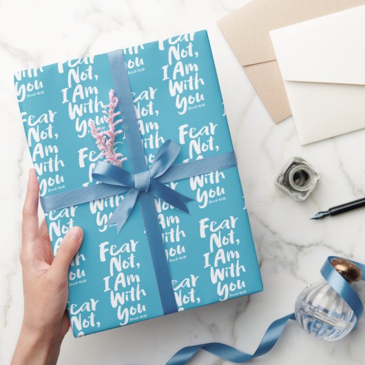 ANGST NICHT, ICH BIN Christlich mit dir - Isaiah 4 Geschenkpapier (Schenken)