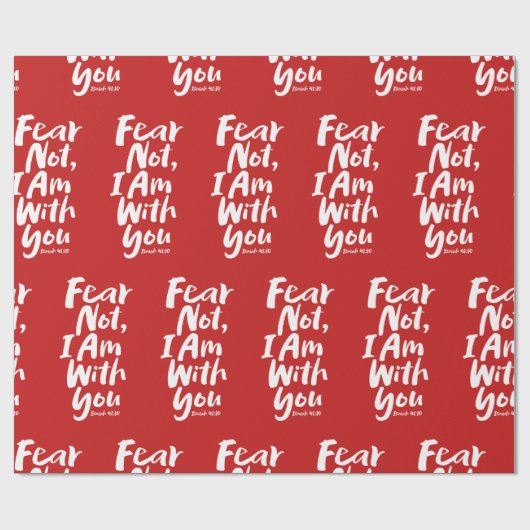 ANGST NICHT, ICH BIN Christlich mit dir - Isaiah 4 Geschenkpapier (Flach)