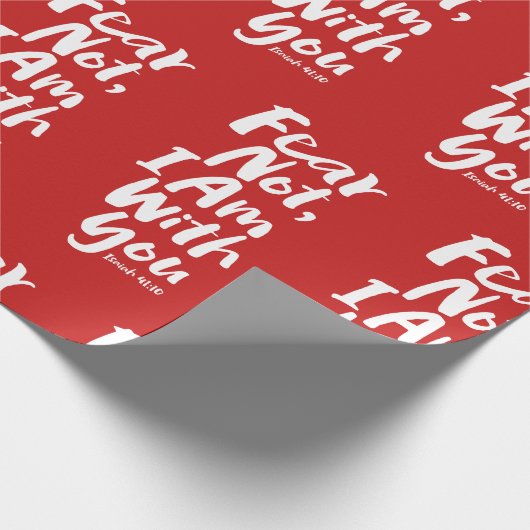 ANGST NICHT, ICH BIN Christlich mit dir - Isaiah 4 Geschenkpapier (Ecke)