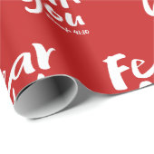 ANGST NICHT, ICH BIN Christlich mit dir - Isaiah 4 Geschenkpapier (Rolleneckpunkt)