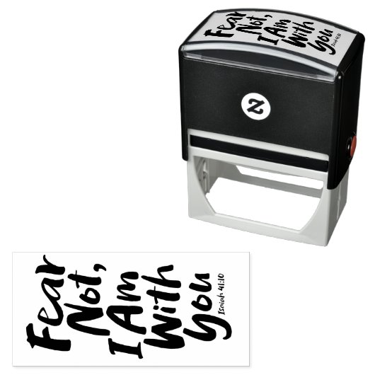 ANGST NICHT, ICH BIN Christlich mit dir - Isaiah 4 Permastempel (Beispiel)