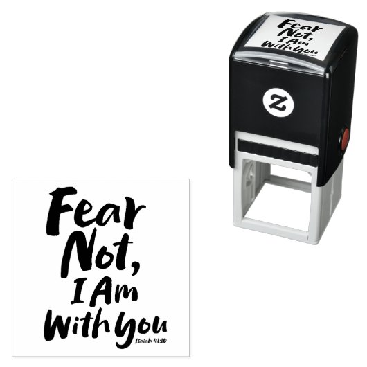 ANGST NICHT, ICH BIN Christlich mit dir - Isaiah 4 Permastempel (Beispiel)