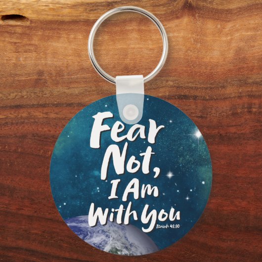 ANGST NICHT, ICH BIN Christlich mit dir - Isaiah 4 Schlüsselanhänger (Rückseite)
