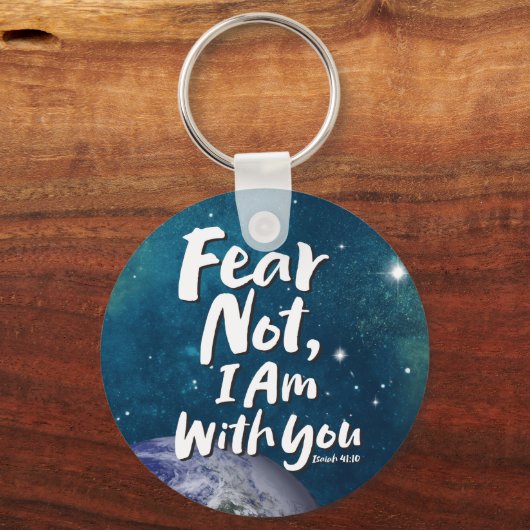 ANGST NICHT, ICH BIN Christlich mit dir - Isaiah 4 Schlüsselanhänger (Vorderseite)