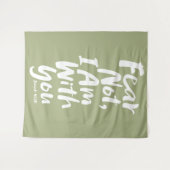 ANGST NICHT, ich bin mit dir Christlich Faith God  Wandteppich (Vorderseite (Horizontal))