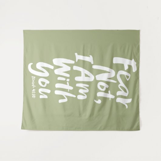 ANGST NICHT, ich bin mit dir Christlich Faith God Wandteppich (Vorderseite (Horizontal))