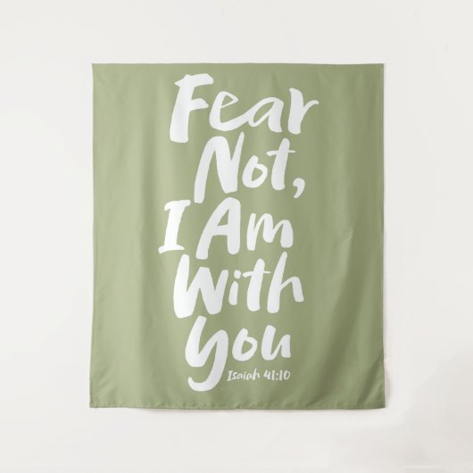 ANGST NICHT, ich bin mit dir Christlich Faith God Wandteppich (Vorderseite)