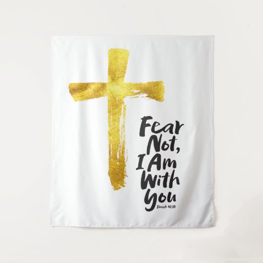 ANGST NICHT, ICH BIN mit dir - Christlich - Isaiah Wandteppich (Vorderseite)