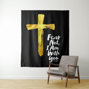 ANGST NICHT, ICH BIN mit dir - Christlich - Isaiah Wandteppich