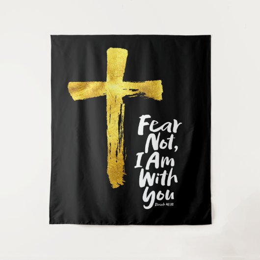 ANGST NICHT, ICH BIN mit dir - Christlich - Isaiah Wandteppich (Vorderseite)