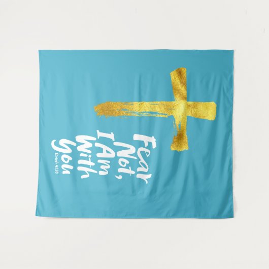 ANGST NICHT, ICH BIN mit dir - Christlich - Isaiah Wandteppich (Vorderseite (Horizontal))