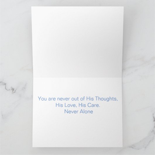 "Angst nicht, ich bin mit dir ..." Groß werden Karte (Innenseite)