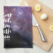 ANGST NICHT, ICH BIN mit dir - Isaiah 41:10 Christ Geschirrtuch (Viertel Falte)