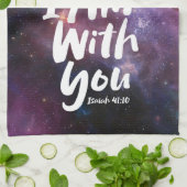 ANGST NICHT, ICH BIN mit dir - Isaiah 41:10 Christ Geschirrtuch (Gefaltet)