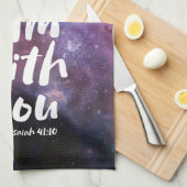 ANGST NICHT, ICH BIN mit dir - Isaiah 41:10 Christ Geschirrtuch (Viertel Falte)