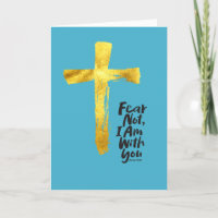 ANGST NICHT, ICH BIN mit Euch - Christlich - Gold 