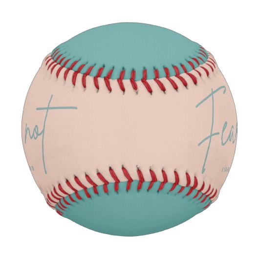 "Angst nicht." Isaiah 41:10 Baseball (Vorderseite)