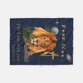 Angst nicht Isaiah 41:10 Fleecedecke (Vorderseite (Horizontal))