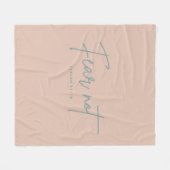 "Angst nicht." Isaiah 41:10 Fleecedecke (Vorderseite (Horizontal))