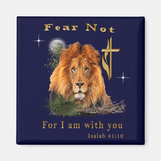 Angst nicht Isaiah 41:10 Magnet (Vorne)