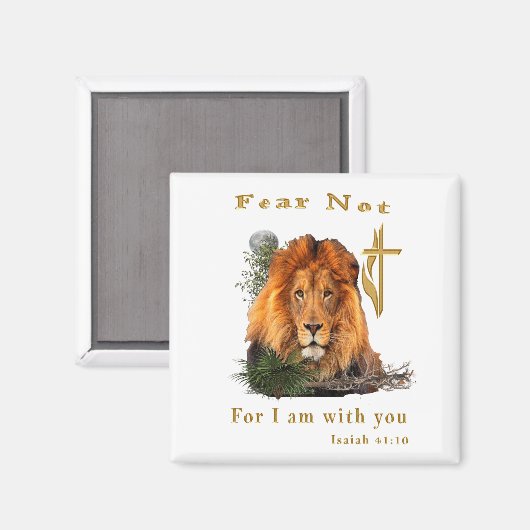 Angst nicht Isaiah 41:10 Magnet (Vorderseite/Rückseite)