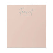 "Angst nicht." Isaiah 41:10 Notizblock (Vorderseite)