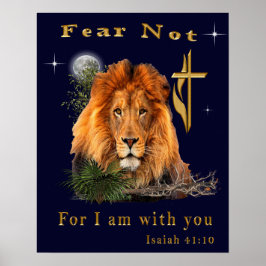 Angst nicht Isaiah 41:10 Poster