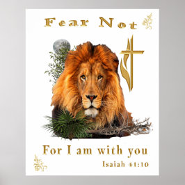 Angst nicht Isaiah 41:10 Poster